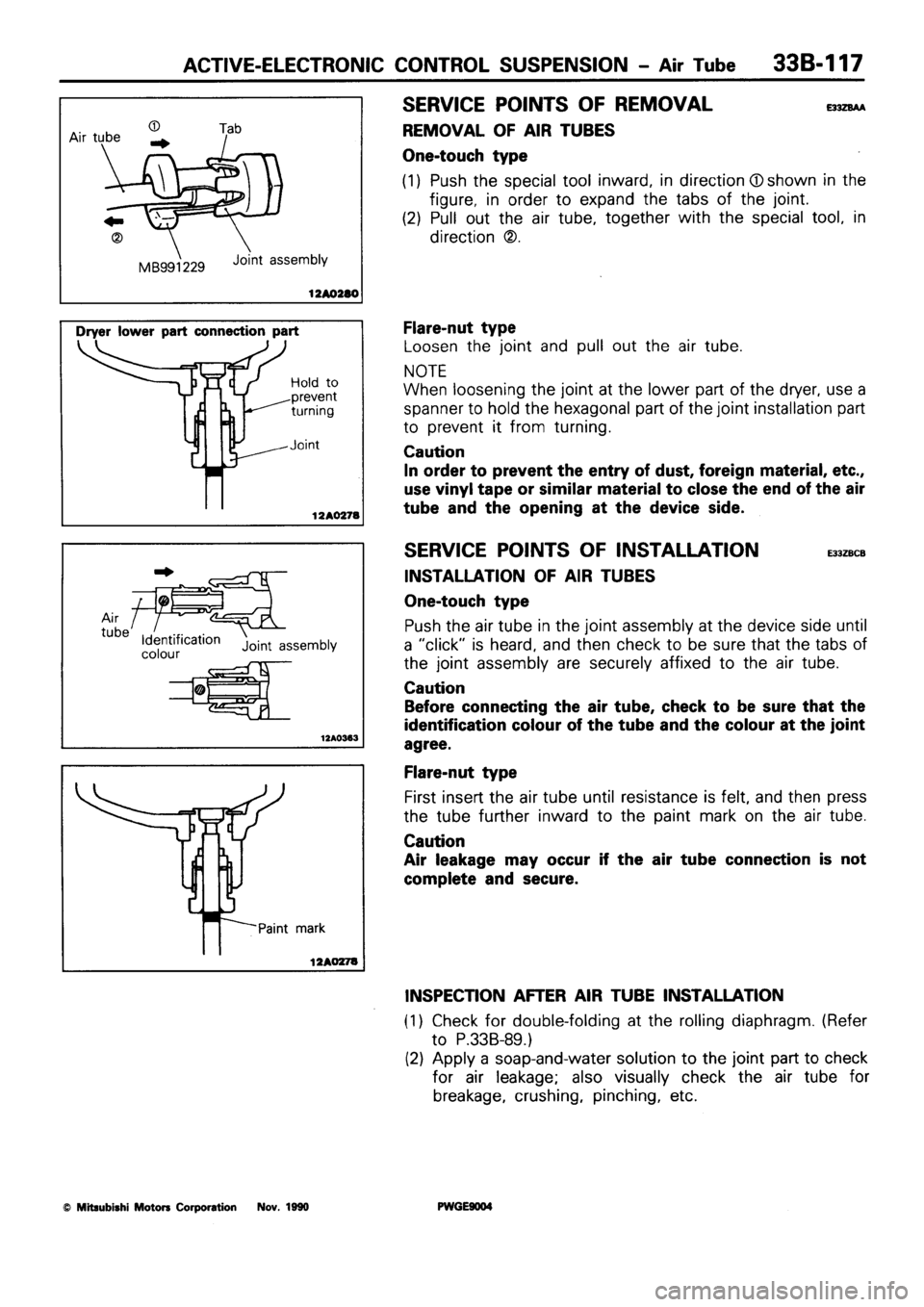 MITSUBISHI SIGMA 1991  Workshop Manual 