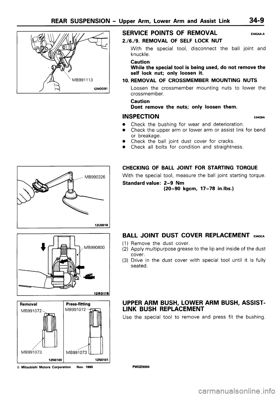 MITSUBISHI SIGMA 1991 Workshop Manual MITSUBISHI SIGMA 1991 Workshop Manual