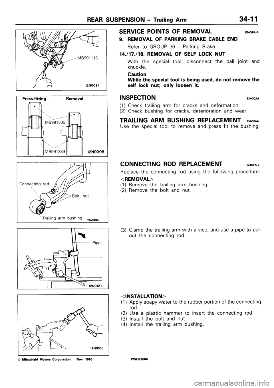 MITSUBISHI SIGMA 1991 Workshop Manual MITSUBISHI SIGMA 1991 Workshop Manual