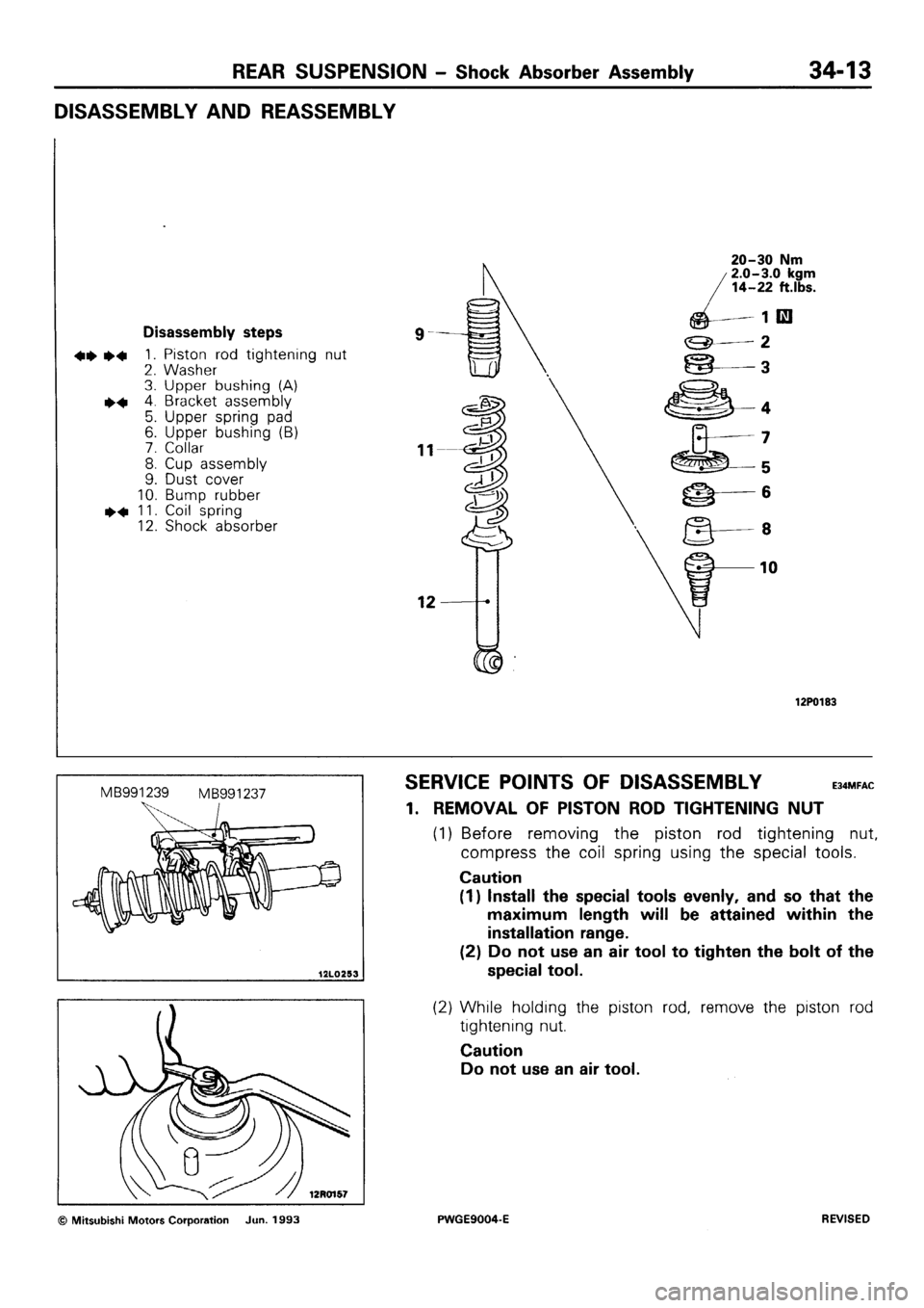 MITSUBISHI SIGMA 1991 Workshop Manual MITSUBISHI SIGMA 1991 Workshop Manual