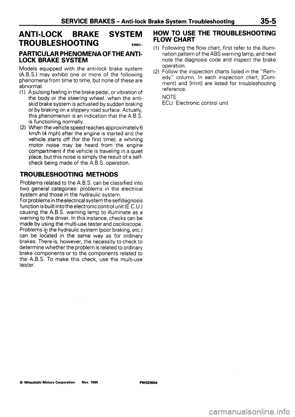 MITSUBISHI SIGMA 1991 Workshop Manual MITSUBISHI SIGMA 1991 Workshop Manual