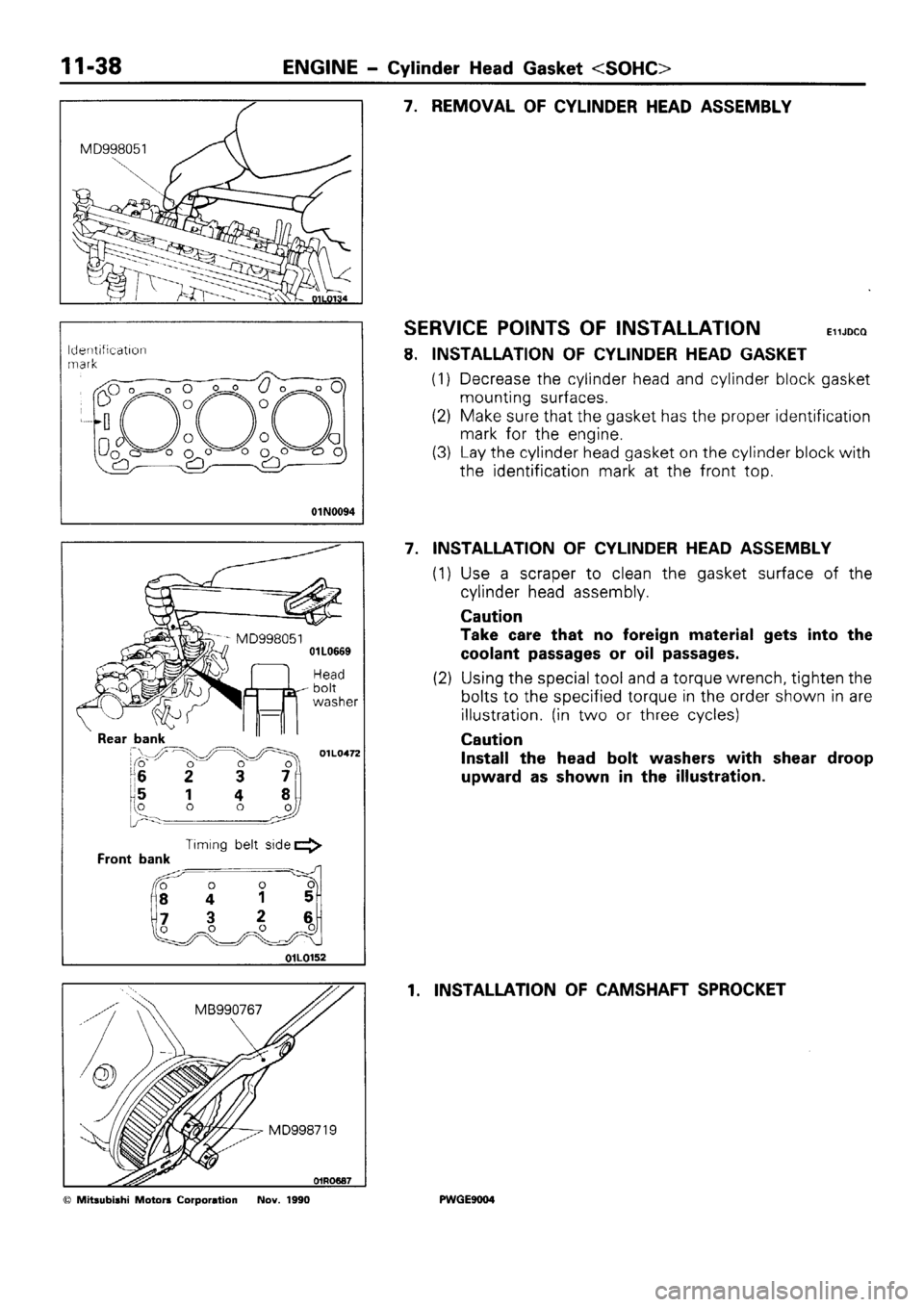 MITSUBISHI SIGMA 1991 Manual PDF MITSUBISHI SIGMA 1991 Manual PDF