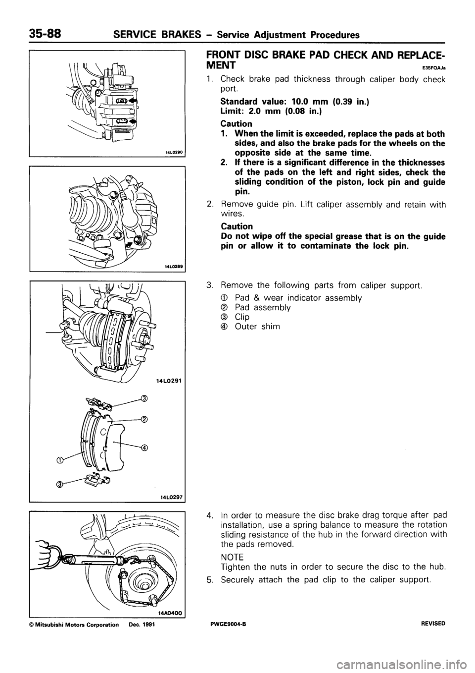 MITSUBISHI SIGMA 1991 Workshop Manual MITSUBISHI SIGMA 1991 Workshop Manual