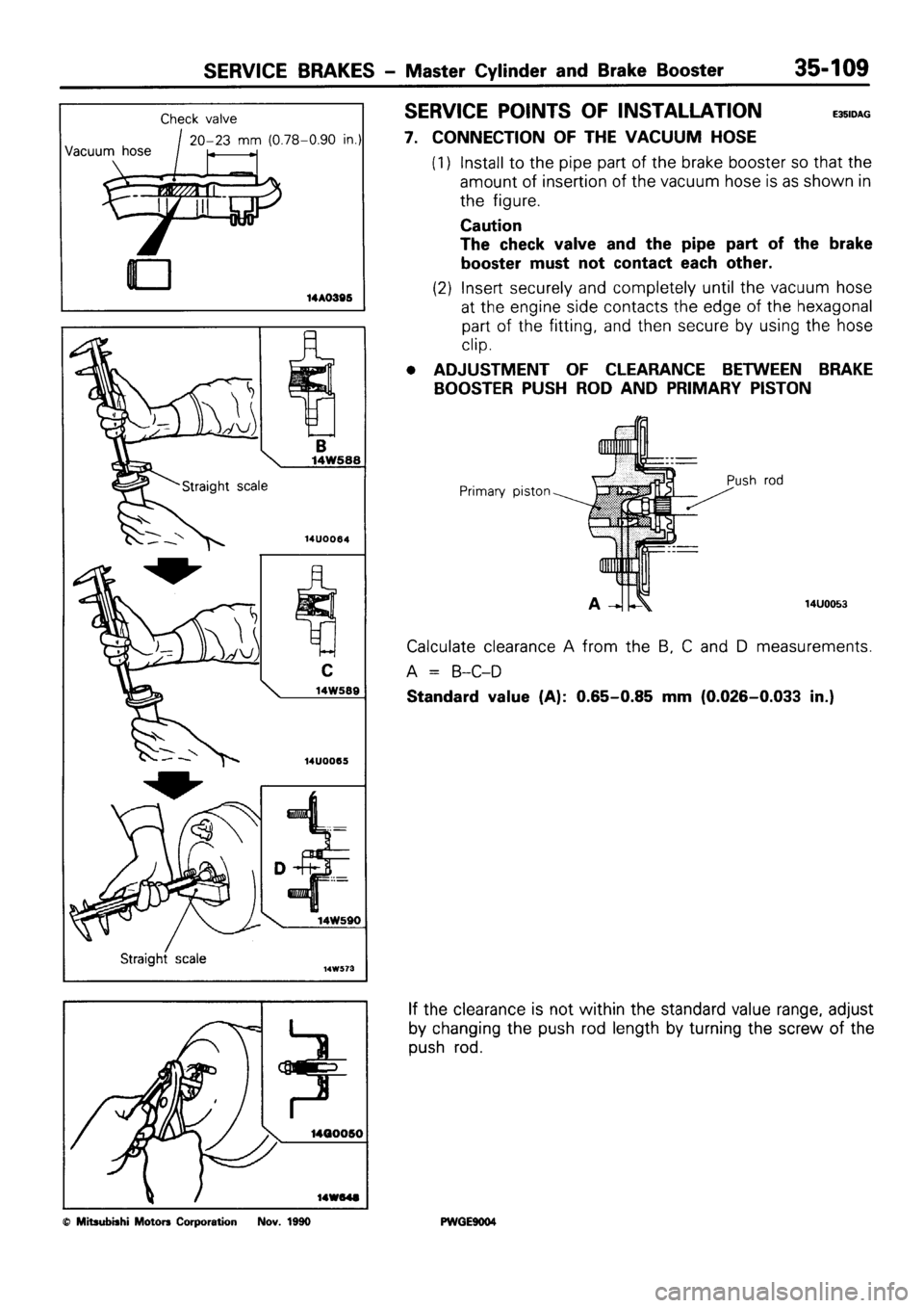 MITSUBISHI SIGMA 1991  Workshop Manual 