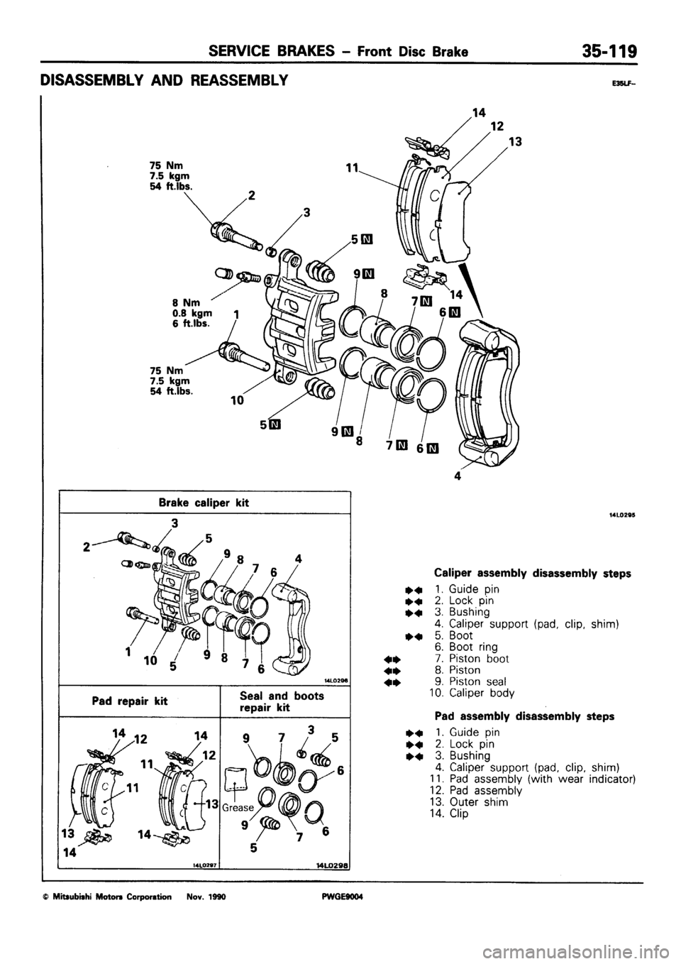 MITSUBISHI SIGMA 1991  Workshop Manual 