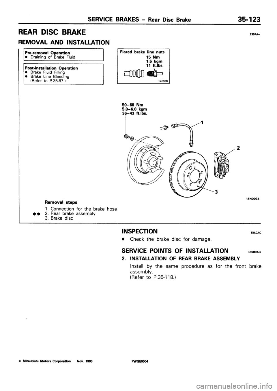 MITSUBISHI SIGMA 1991  Workshop Manual 