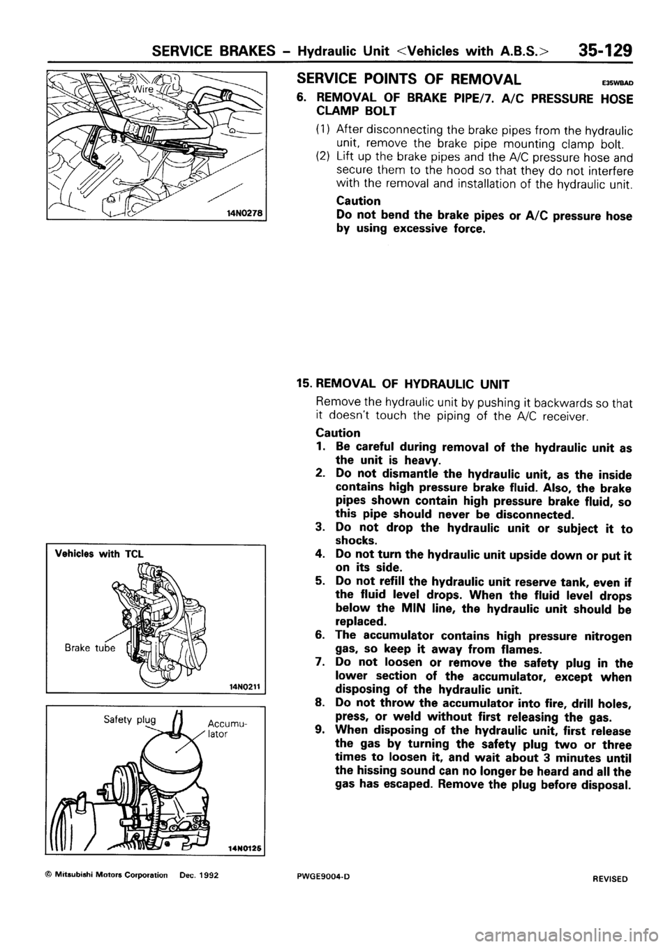 MITSUBISHI SIGMA 1991  Workshop Manual 