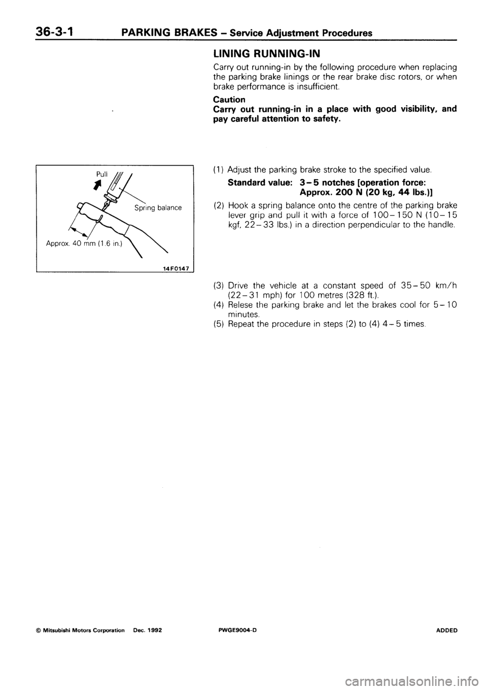MITSUBISHI SIGMA 1991  Workshop Manual 