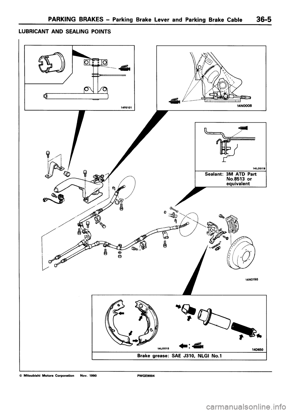 MITSUBISHI SIGMA 1991  Workshop Manual 