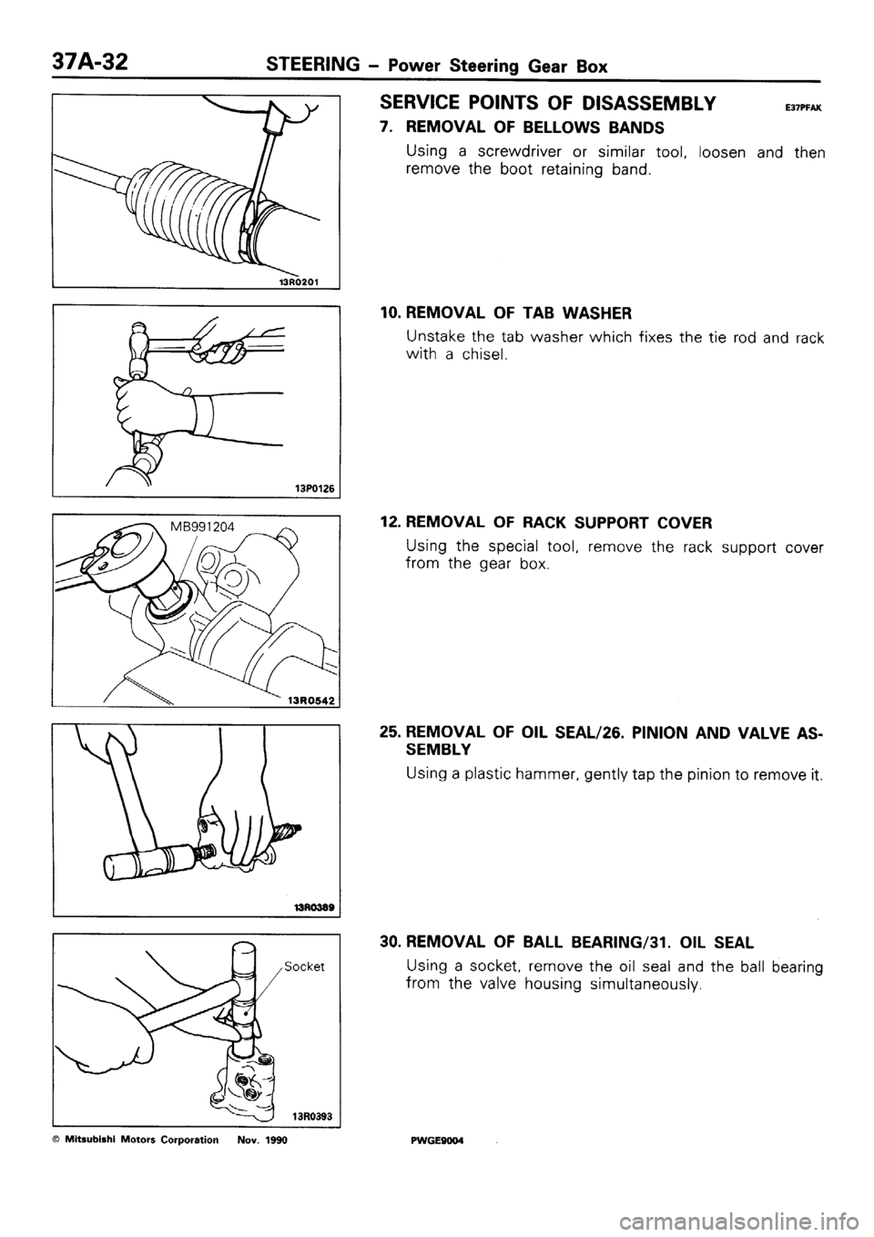 MITSUBISHI SIGMA 1991  Workshop Manual 