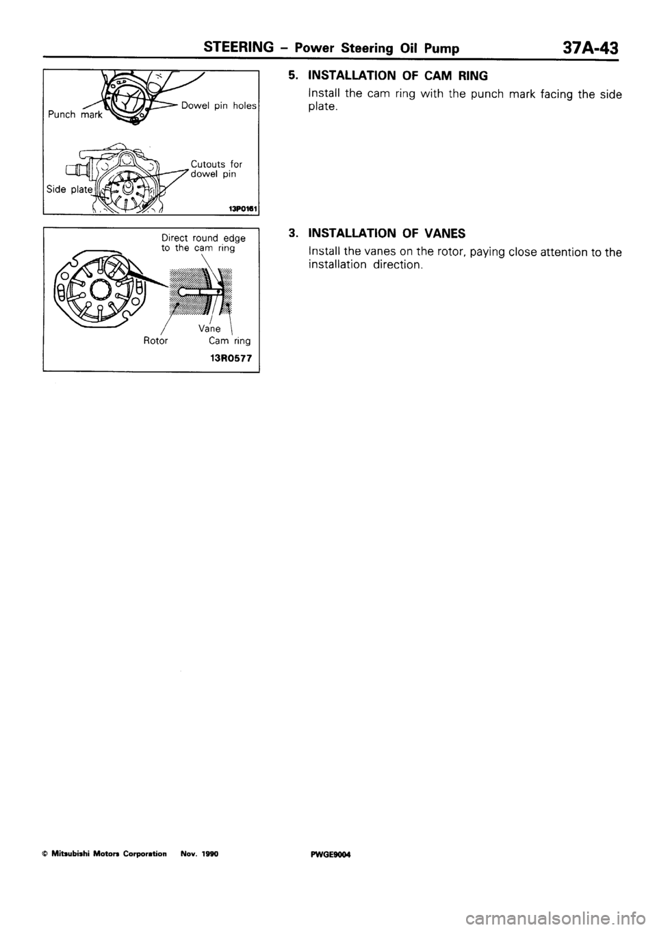 MITSUBISHI SIGMA 1991  Workshop Manual 