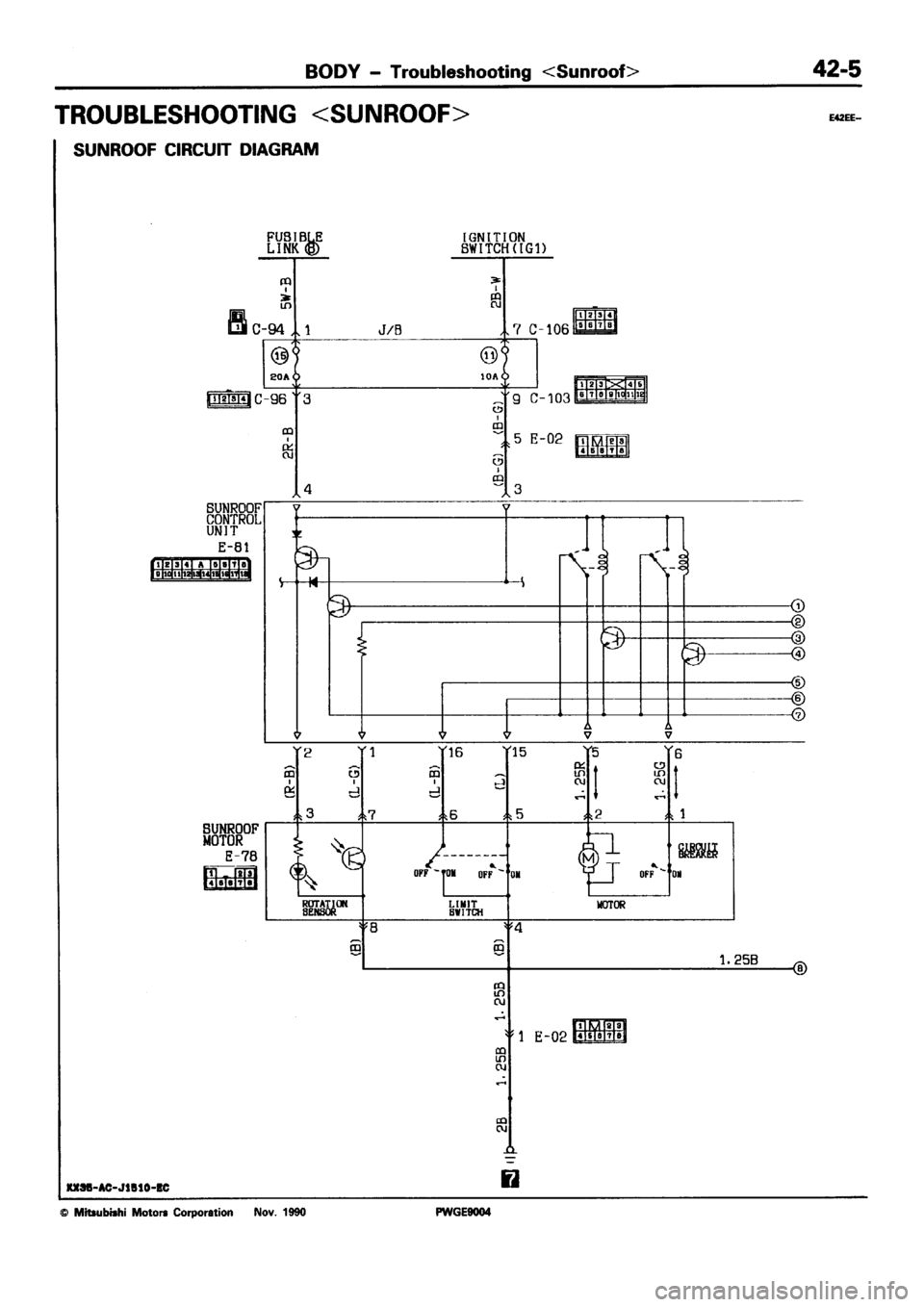 MITSUBISHI SIGMA 1991  Workshop Manual 