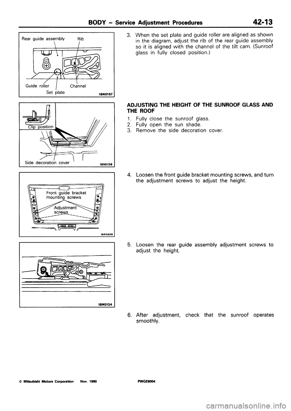 MITSUBISHI SIGMA 1991  Workshop Manual 