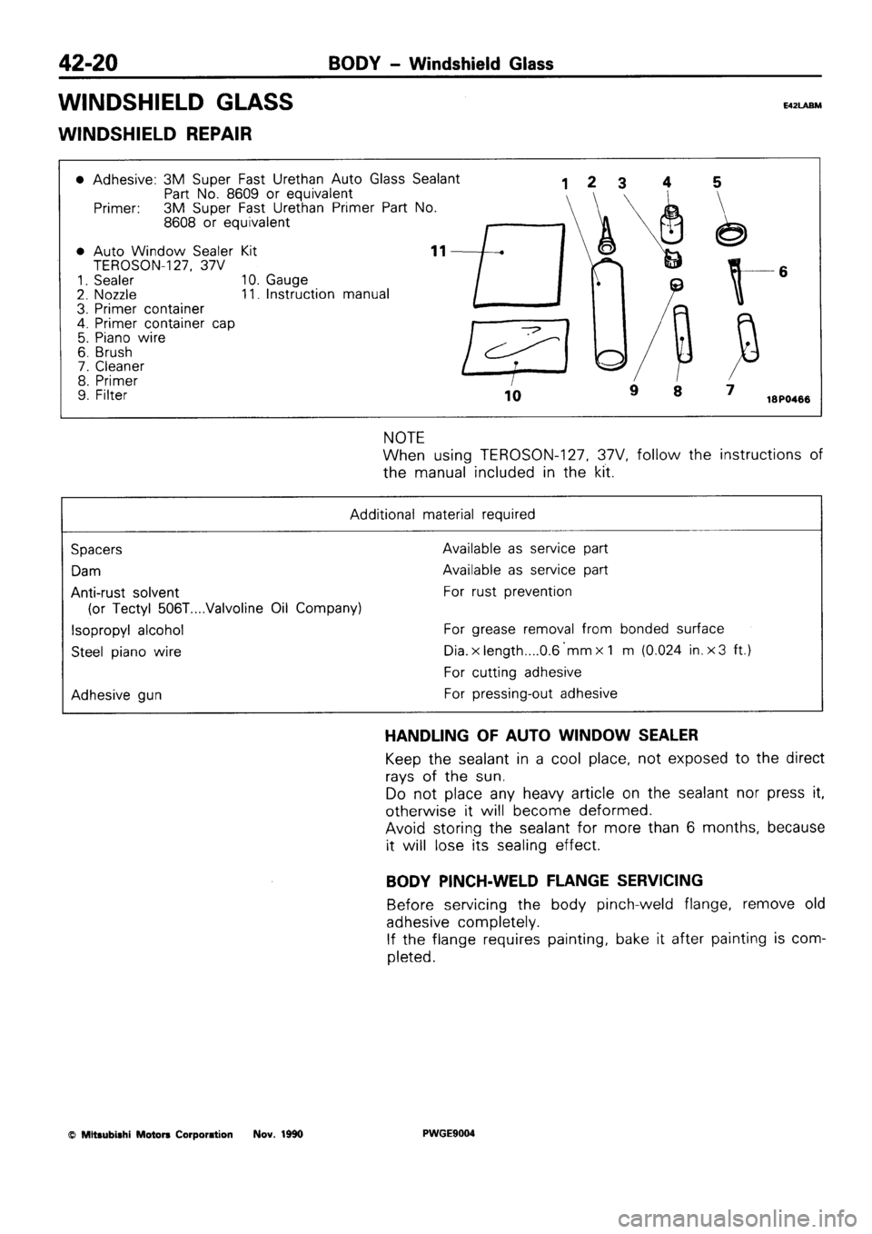 MITSUBISHI SIGMA 1991 Workshop Manual MITSUBISHI SIGMA 1991 Workshop Manual