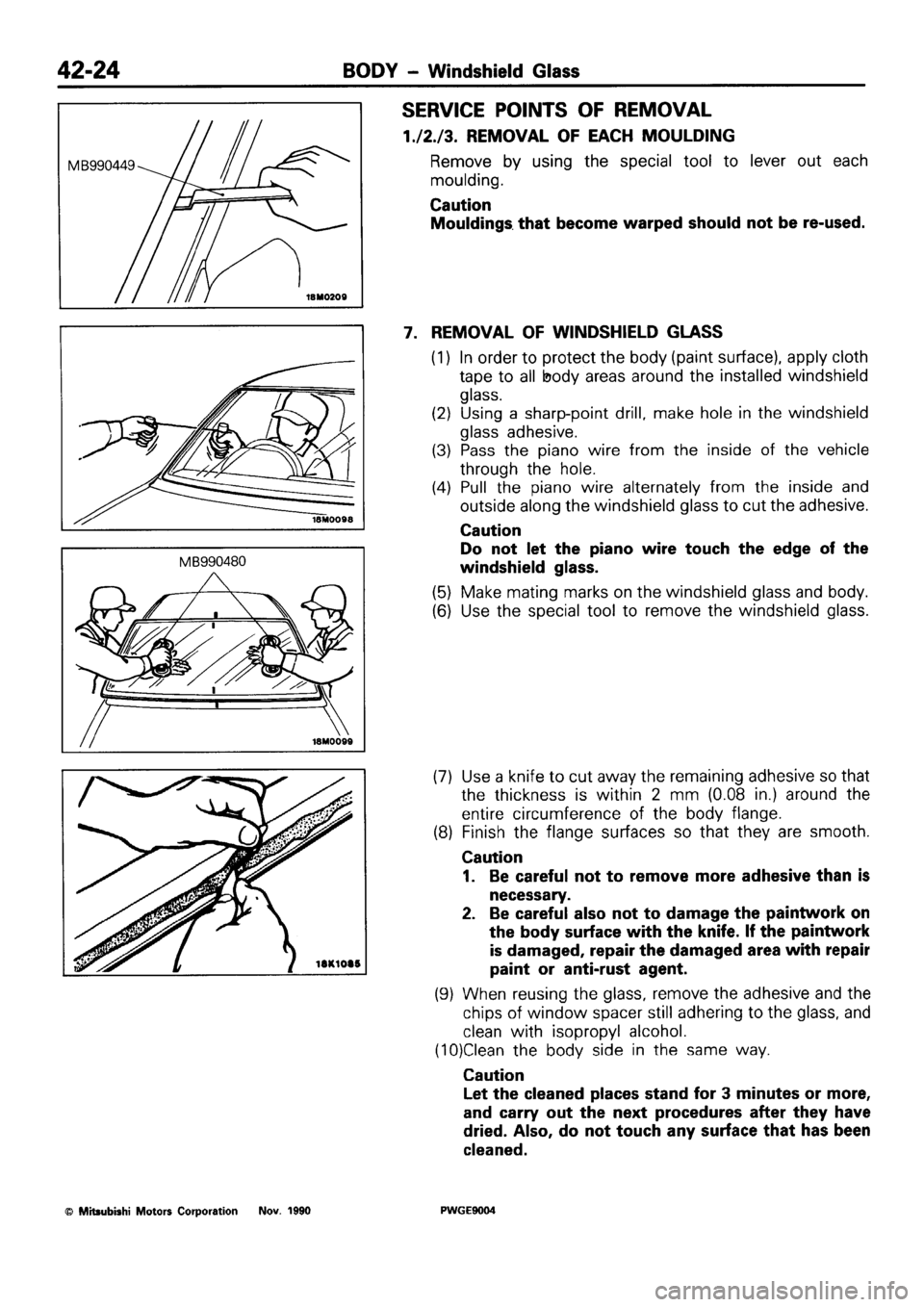 MITSUBISHI SIGMA 1991 Workshop Manual MITSUBISHI SIGMA 1991 Workshop Manual