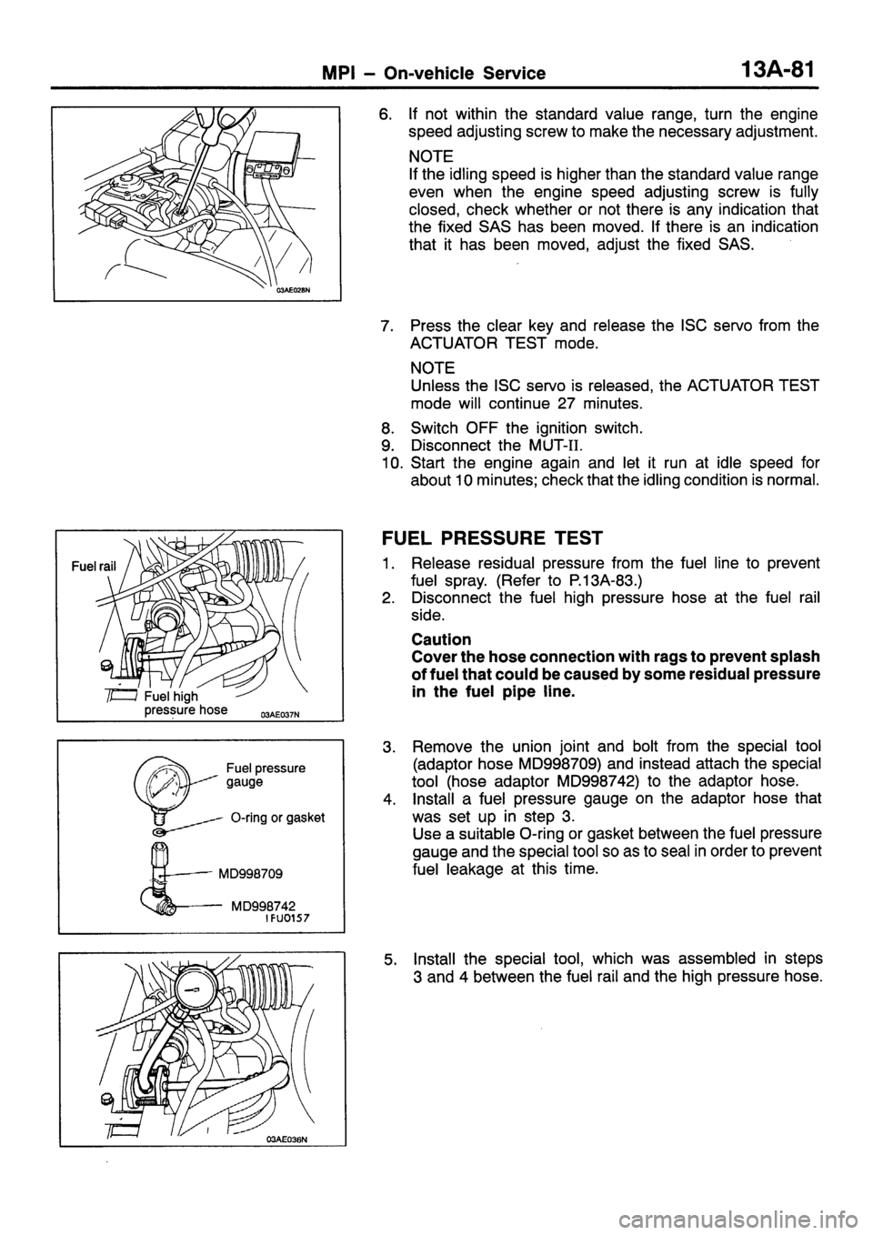MITSUBISHI SIGMA 1997  Workshop  Service Repair Manual 