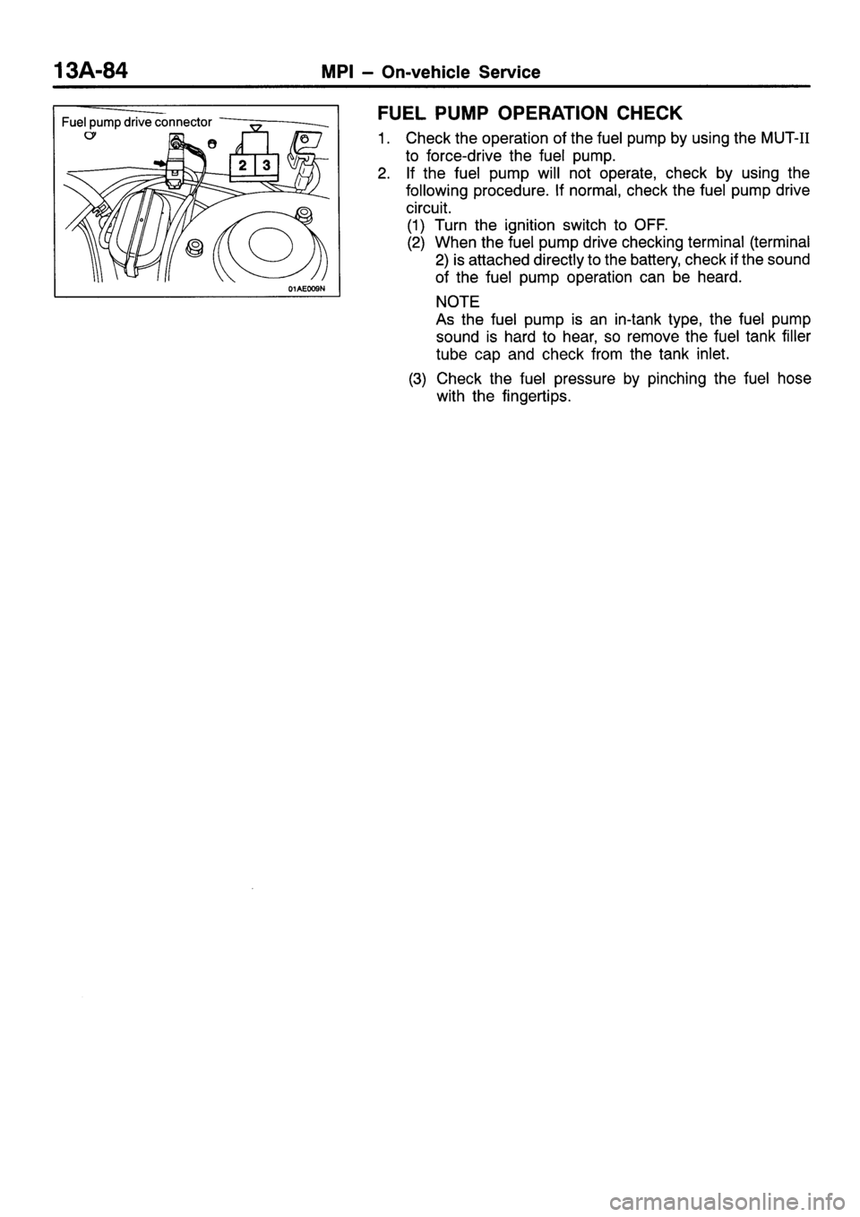 MITSUBISHI SIGMA 1997  Workshop  Service Repair Manual 