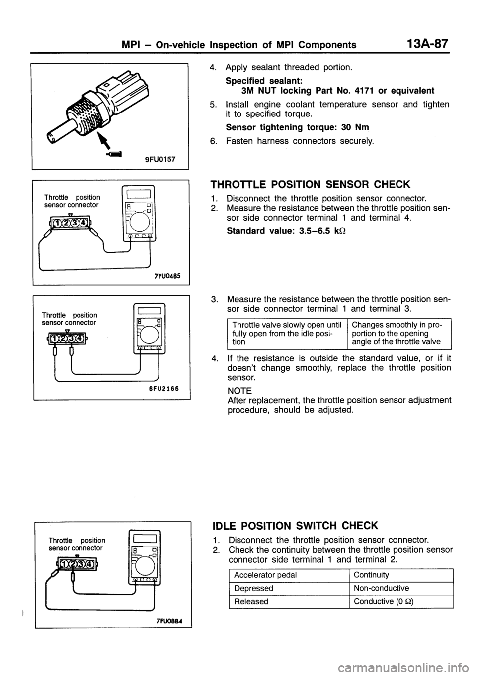 MITSUBISHI SIGMA 1997  Workshop  Service Repair Manual 