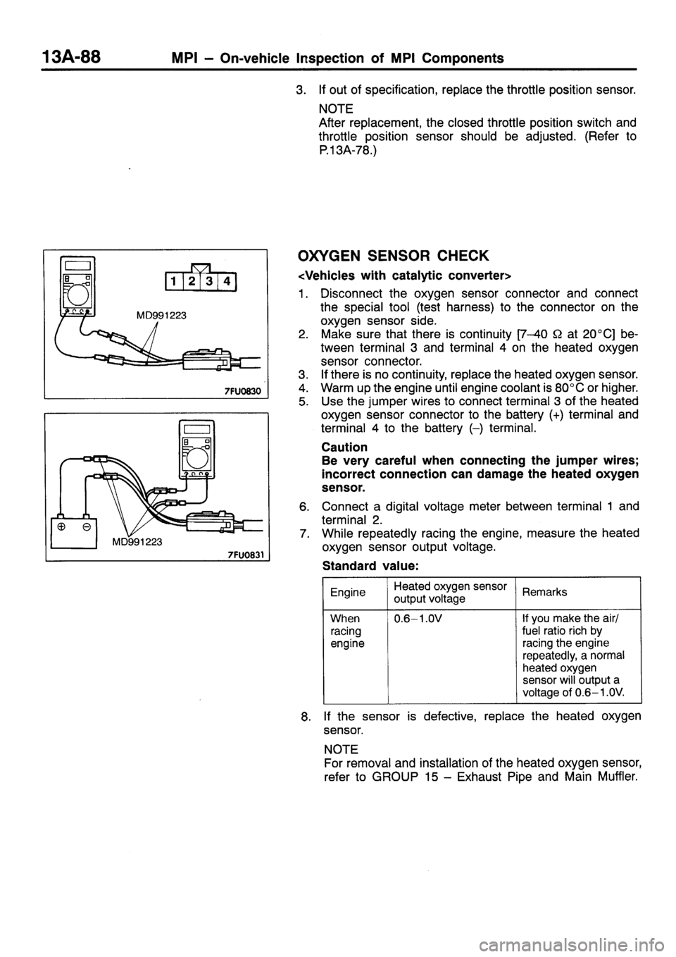 MITSUBISHI SIGMA 1997  Workshop  Service Repair Manual 