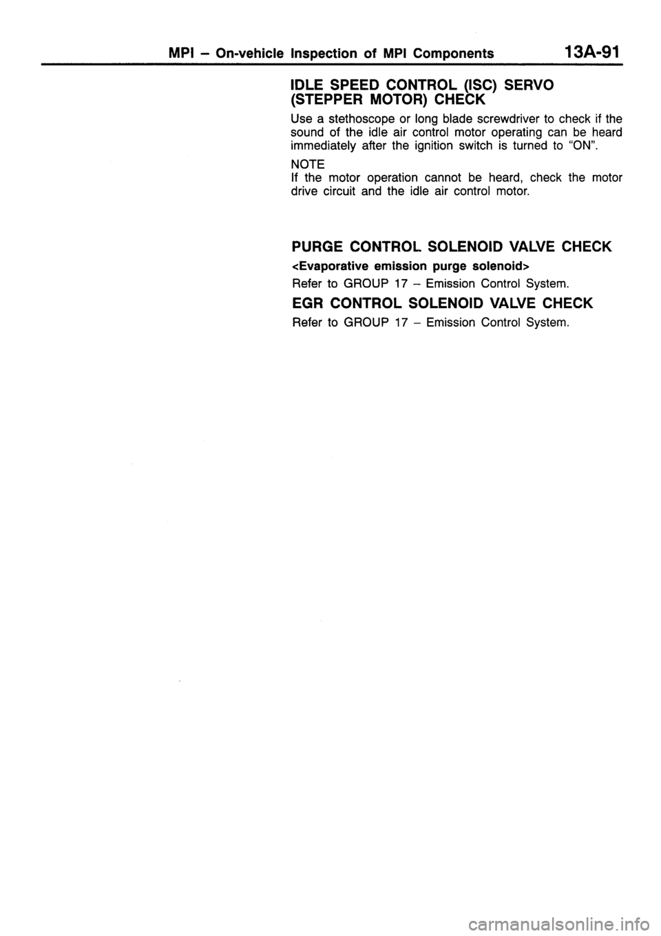MITSUBISHI SIGMA 1997  Workshop  Service Repair Manual 
