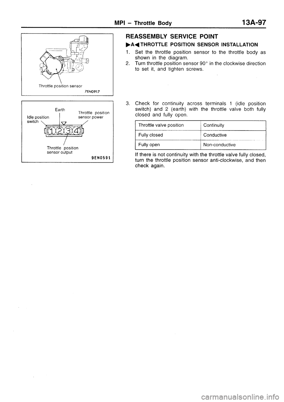 MITSUBISHI SIGMA 1997  Workshop  Service Repair Manual 