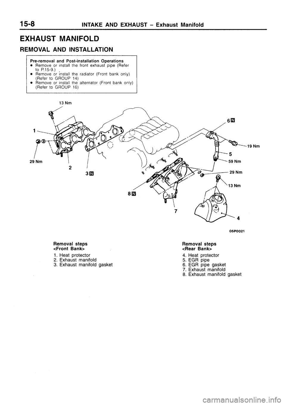 MITSUBISHI SIGMA 1997  Workshop  Service Repair Manual 
