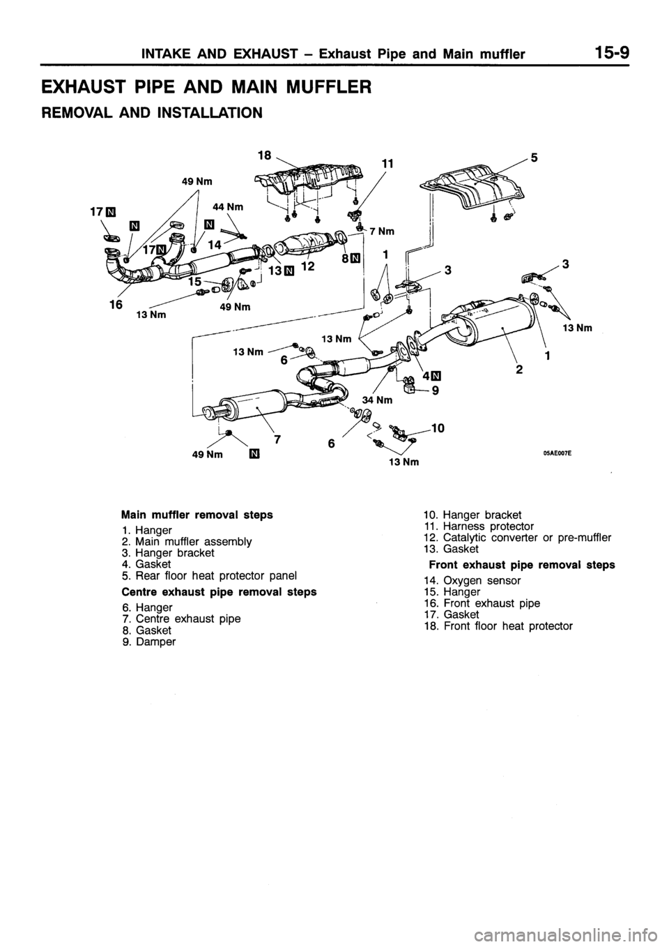 MITSUBISHI SIGMA 1997  Workshop  Service Repair Manual 
