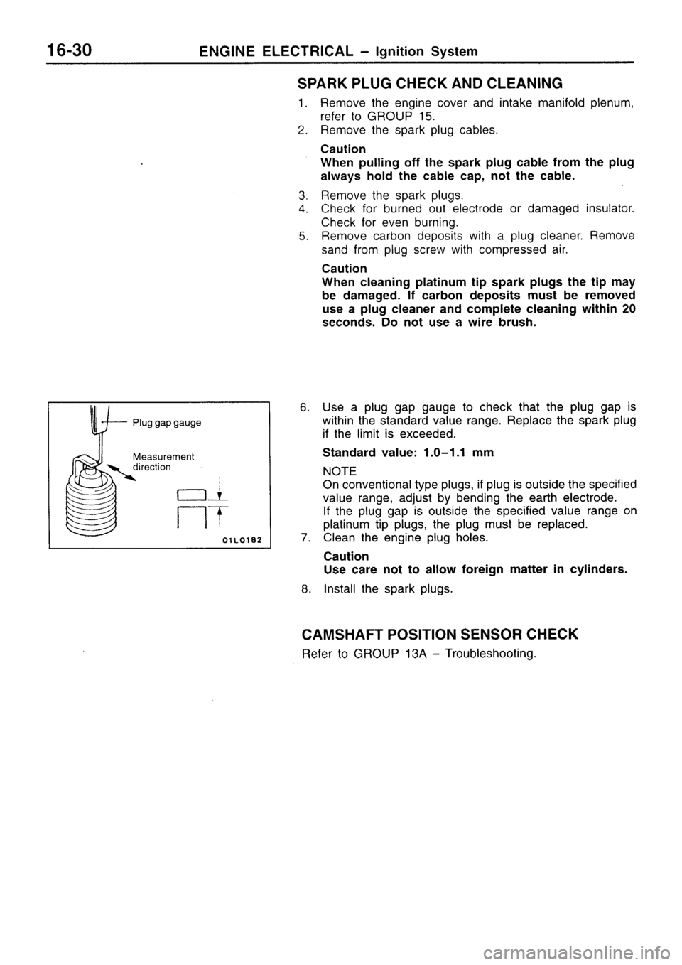 MITSUBISHI SIGMA 1997  Workshop  Service Repair Manual 