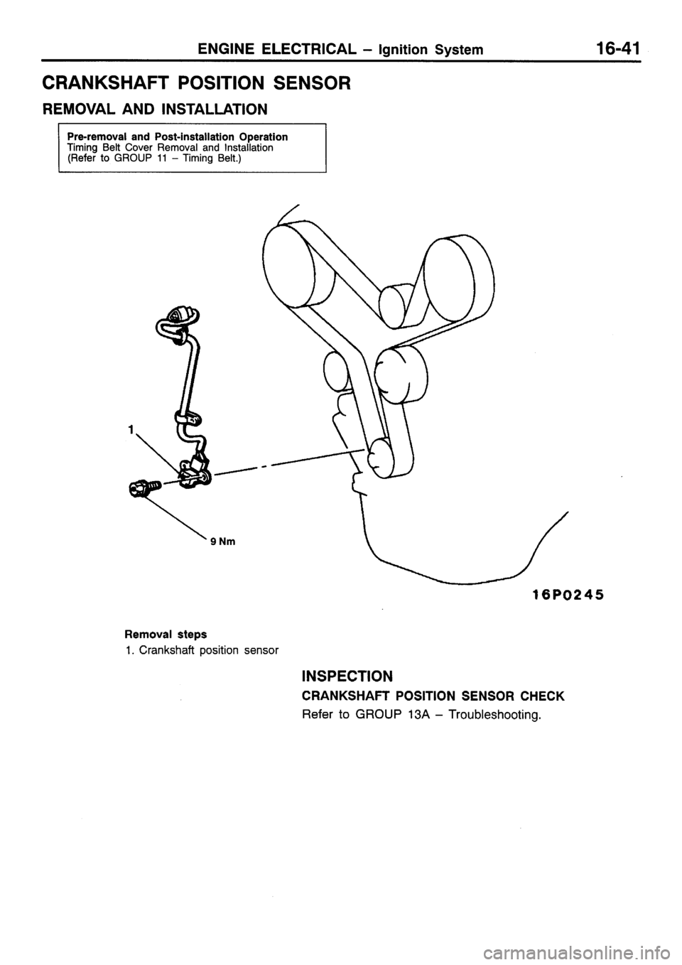 MITSUBISHI SIGMA 1997  Workshop  Service Repair Manual 