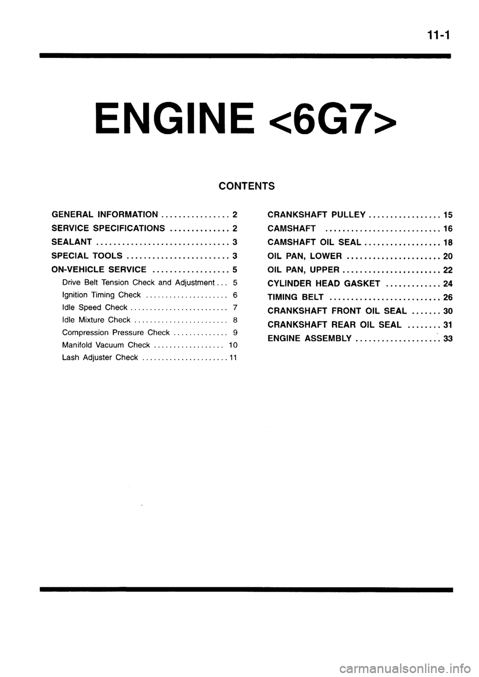 MITSUBISHI SIGMA 1997 Workshop Service Owners Guide MITSUBISHI SIGMA 1997 Workshop Service Owners Guide