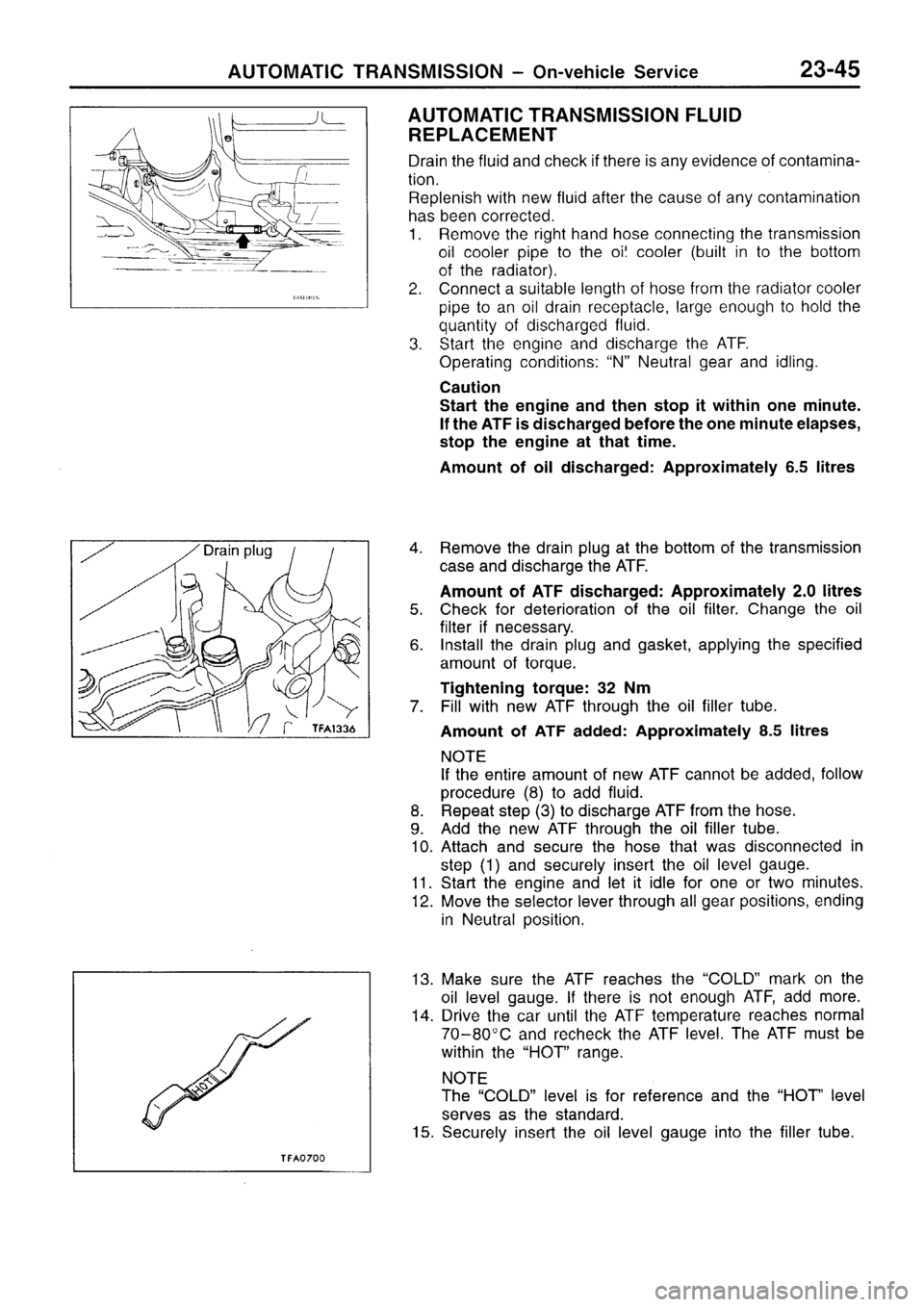 MITSUBISHI SIGMA 1997  Workshop  Service Repair Manual 