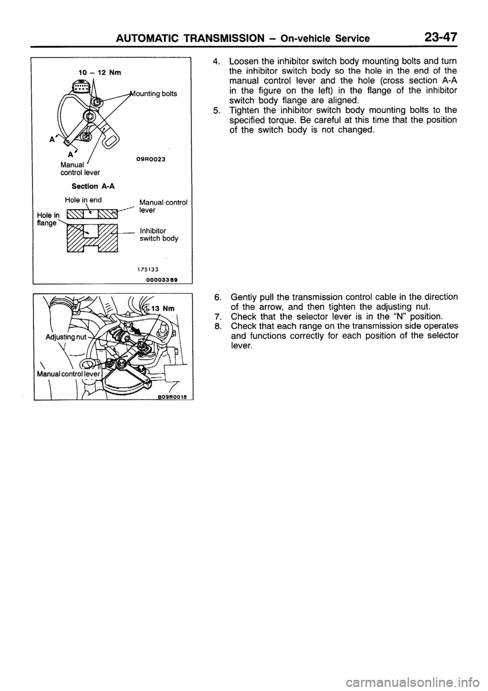 MITSUBISHI SIGMA 1997  Workshop  Service Repair Manual 