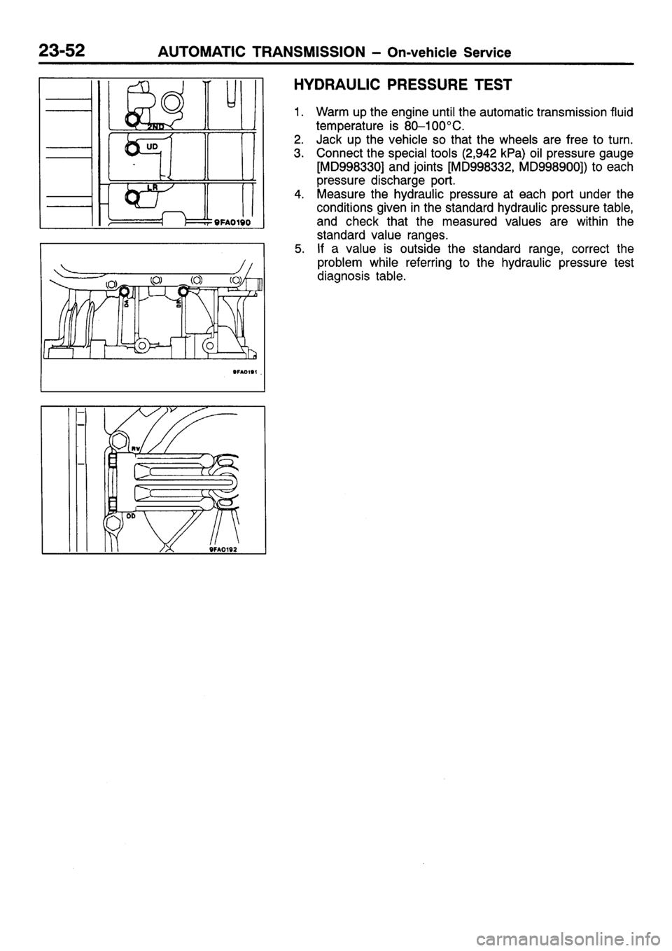 MITSUBISHI SIGMA 1997  Workshop  Service Repair Manual 