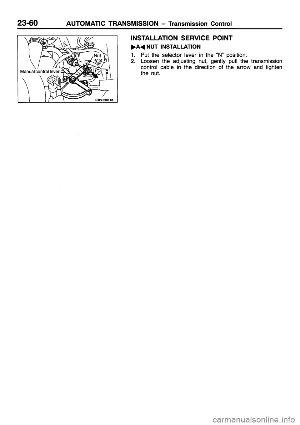 MITSUBISHI SIGMA 1997  Workshop  Service Repair Manual 