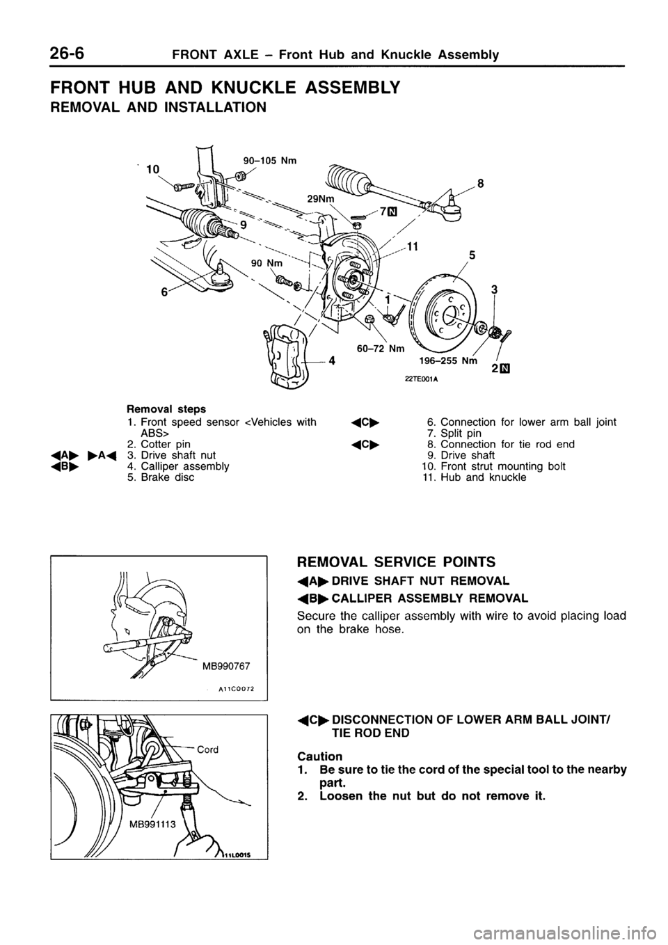 MITSUBISHI SIGMA 1997  Workshop  Service Repair Manual 