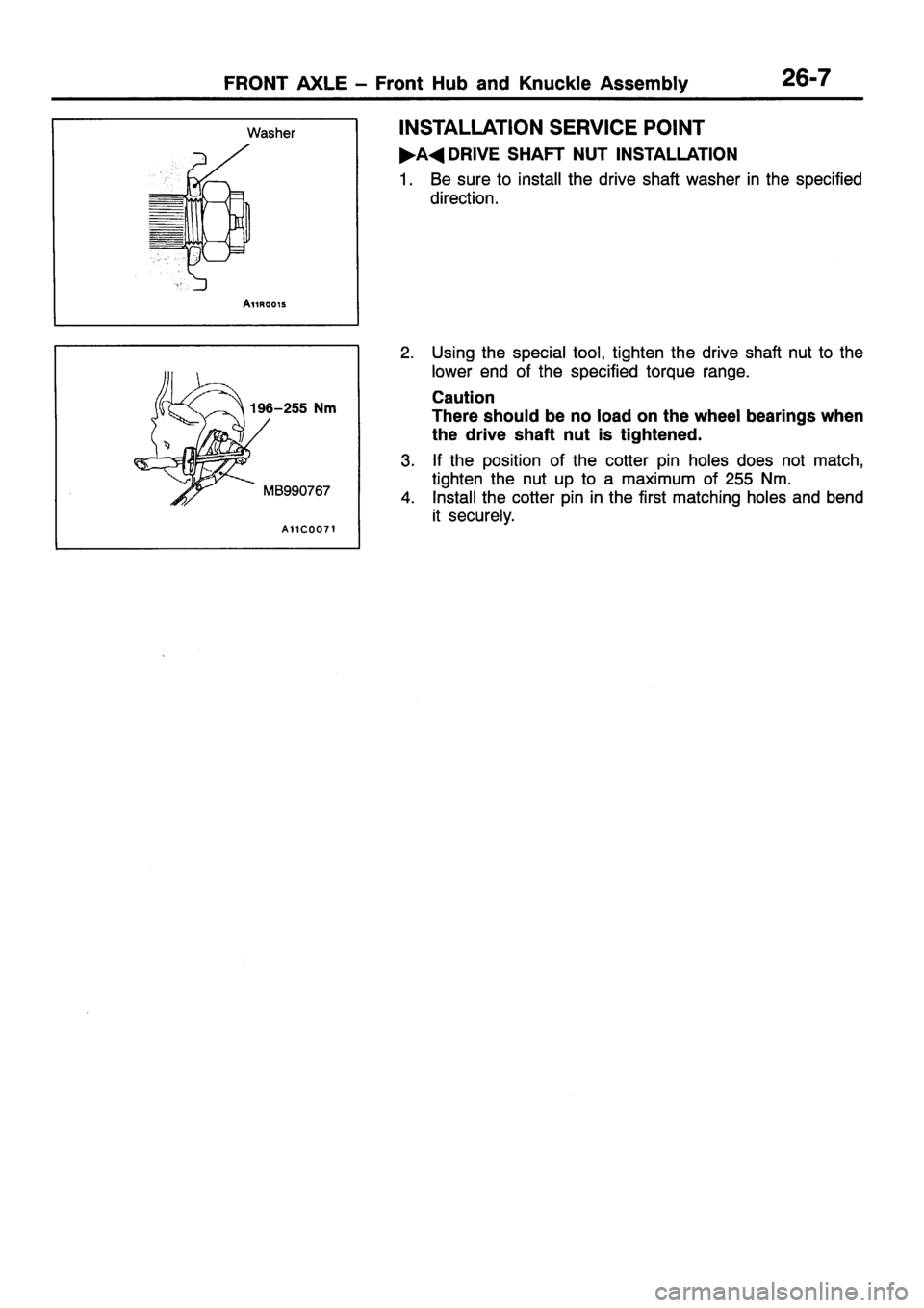 MITSUBISHI SIGMA 1997  Workshop  Service Repair Manual 