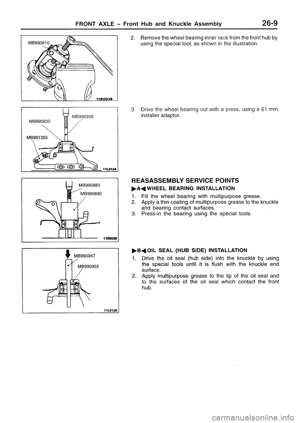 MITSUBISHI SIGMA 1997  Workshop  Service Repair Manual 