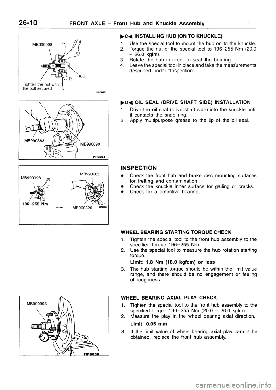 MITSUBISHI SIGMA 1997  Workshop  Service Repair Manual 