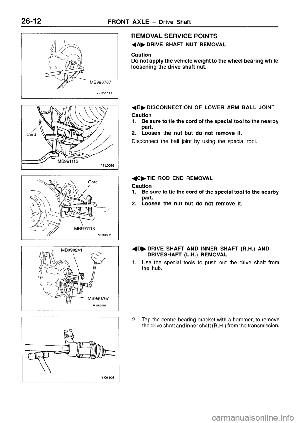 MITSUBISHI SIGMA 1997  Workshop  Service Repair Manual 