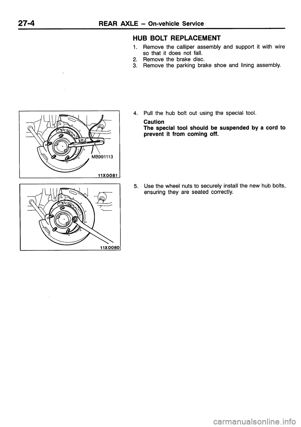 MITSUBISHI SIGMA 1997  Workshop  Service Repair Manual 