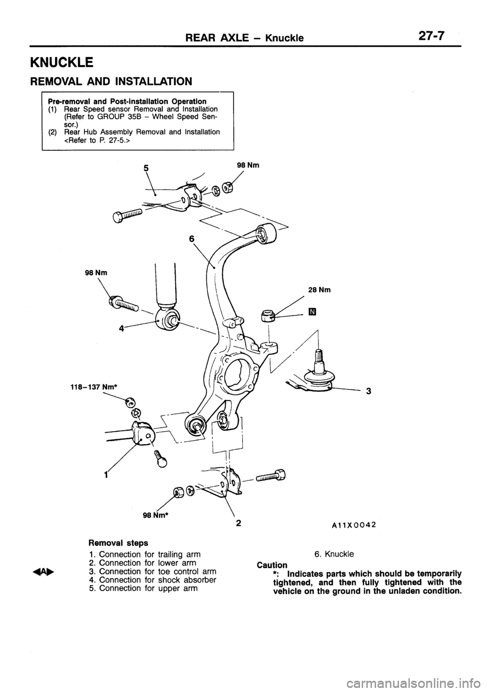 MITSUBISHI SIGMA 1997  Workshop  Service Repair Manual 