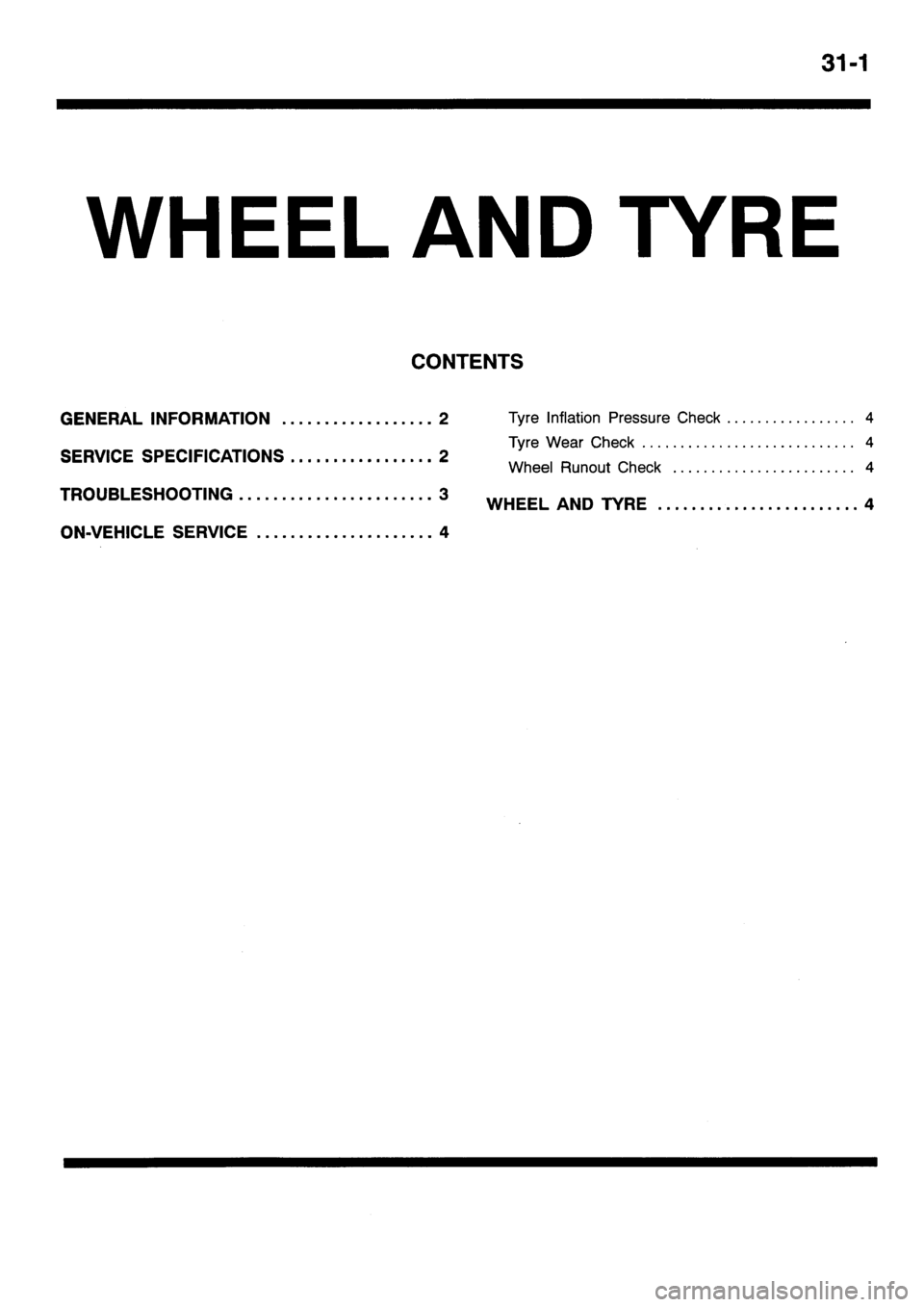 MITSUBISHI SIGMA 1997  Workshop  Service Repair Manual 