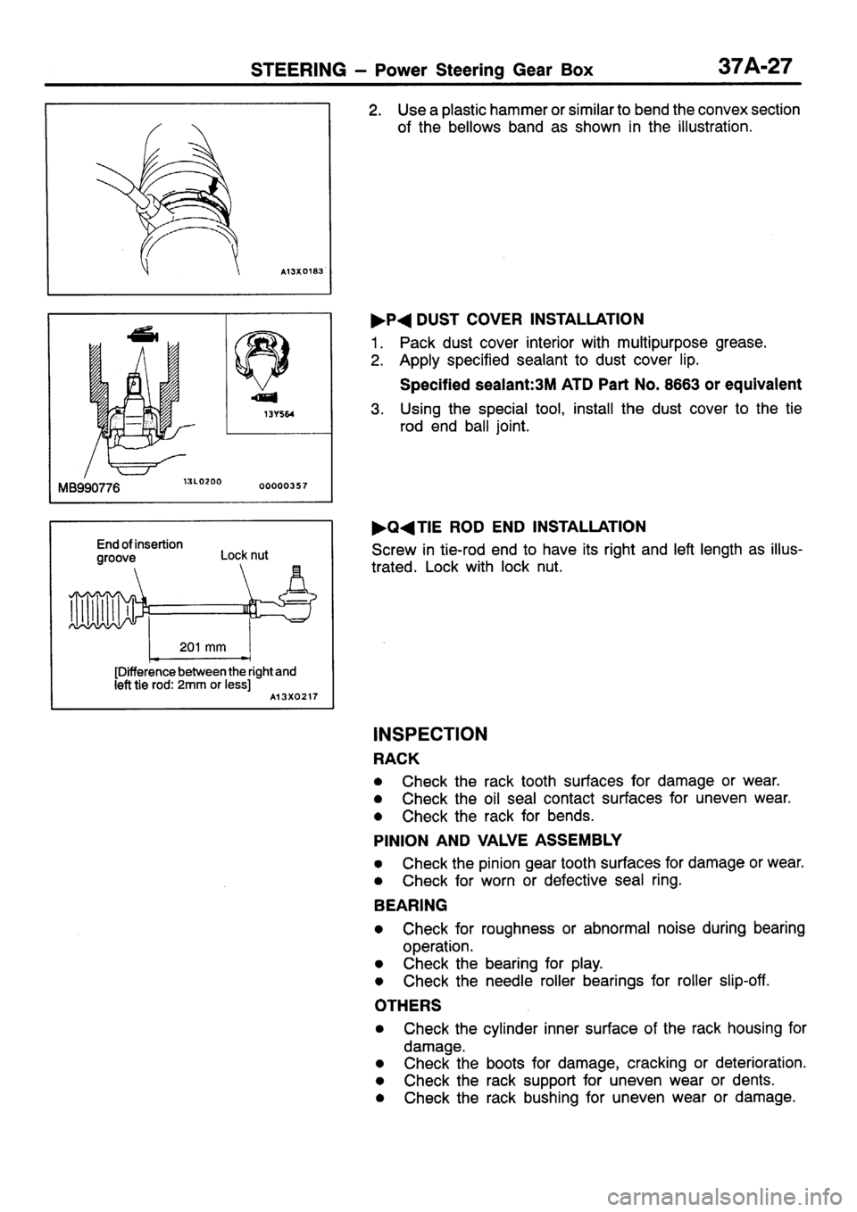 MITSUBISHI SIGMA 1997  Workshop  Service Repair Manual 