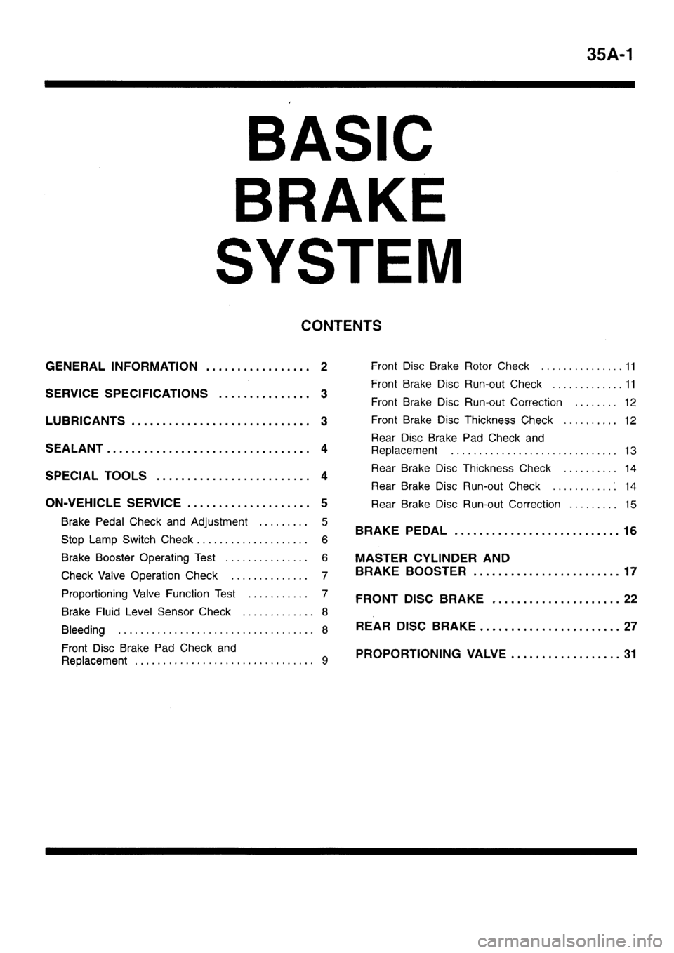 MITSUBISHI SIGMA 1997  Workshop  Service Repair Manual 