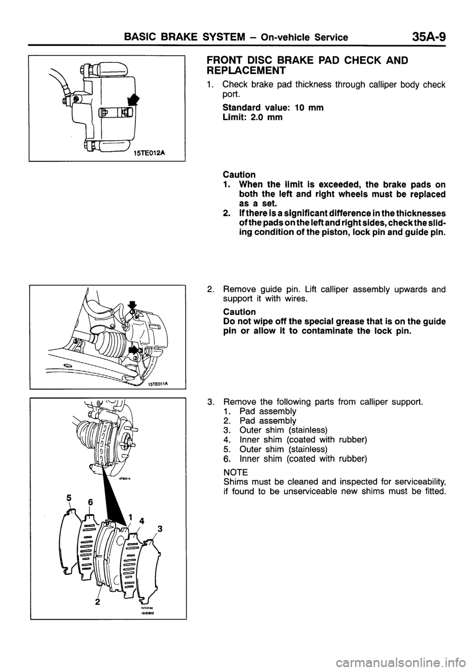 MITSUBISHI SIGMA 1997  Workshop  Service Repair Manual 