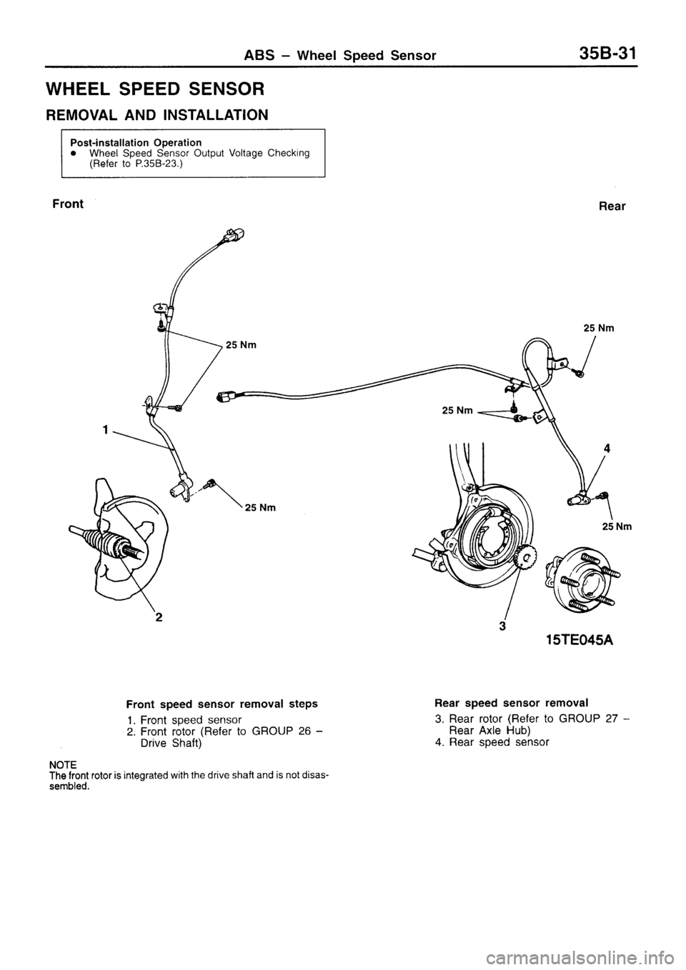 MITSUBISHI SIGMA 1997  Workshop  Service Repair Manual 