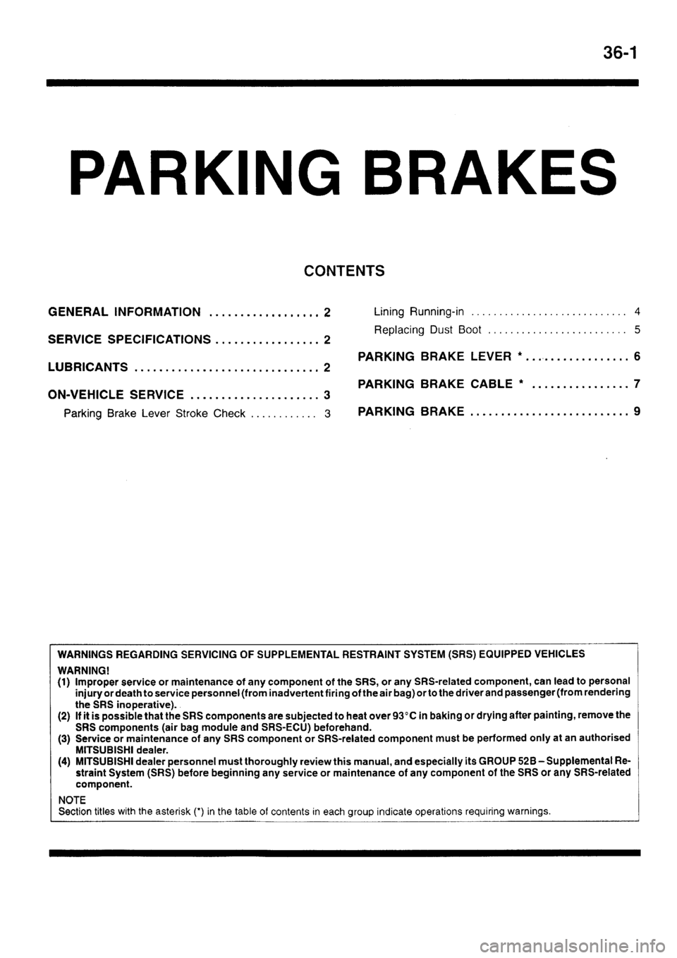 MITSUBISHI SIGMA 1997  Workshop  Service Repair Manual 