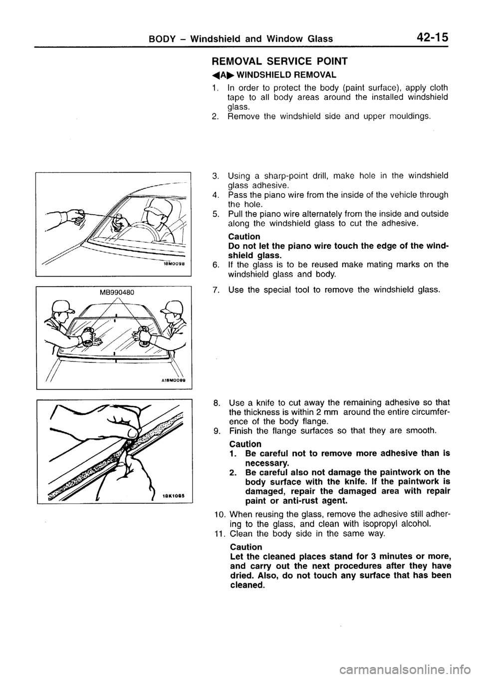 MITSUBISHI SIGMA 1997  Workshop  Service Repair Manual 