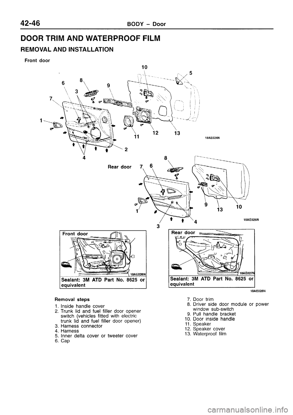 MITSUBISHI SIGMA 1997  Workshop  Service Repair Manual 