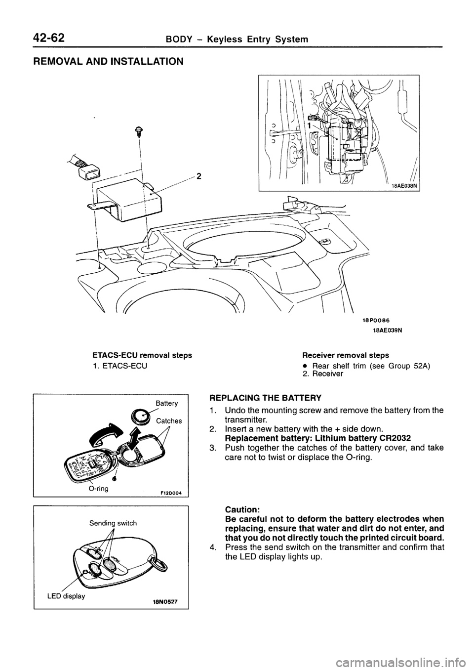 MITSUBISHI SIGMA 1997  Workshop  Service Repair Manual 